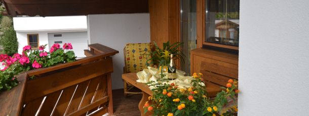 Balkon mit Sitzecke