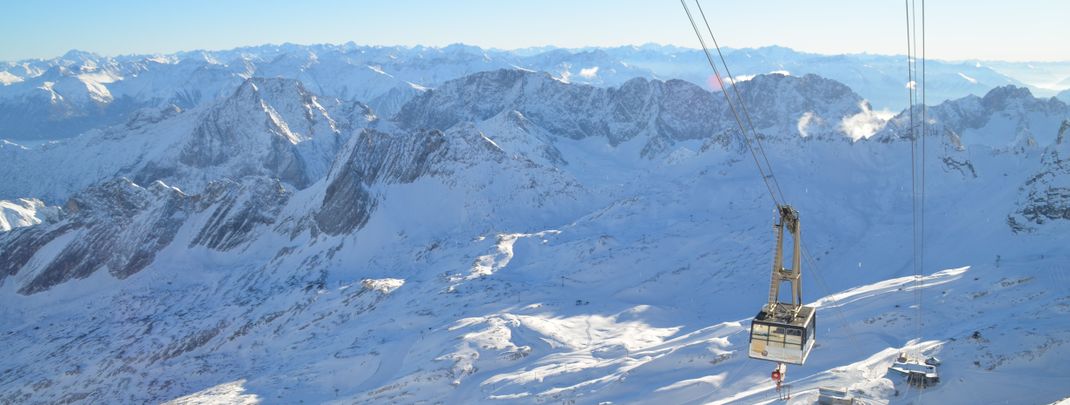 Blick auf das Zugspitzplatt.