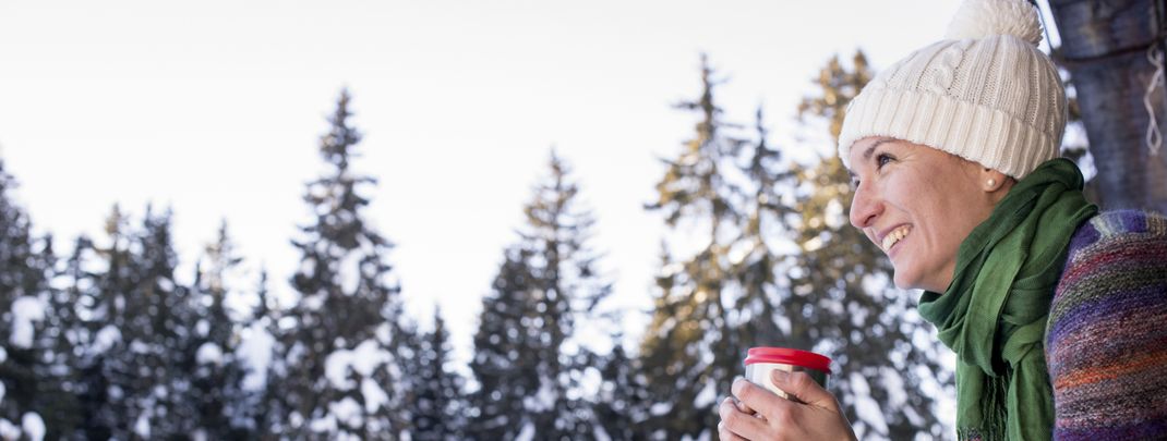 Im Winterurlaub im Meraner Land ganz entspannt die Ruhe genießen.