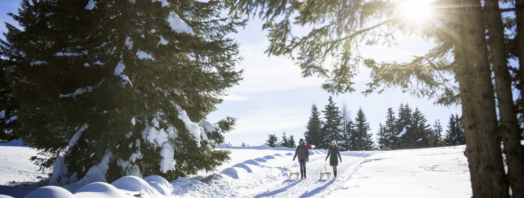 Das Meraner Land ist ein wahres Winterwunderland - einfach Entschleunigen und die Natur genießen.