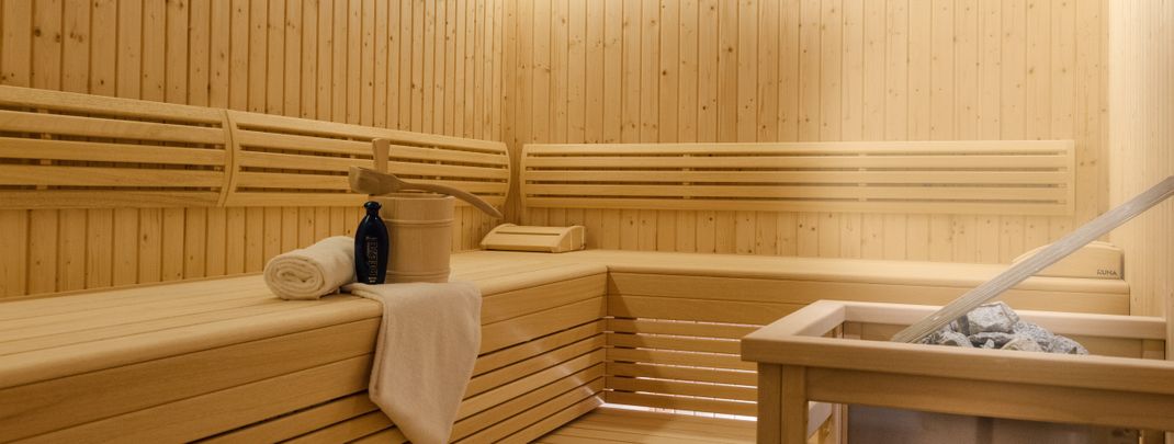 Einige der Zimmer in Sonnleiten sind mit einer eigenen Sauna ausgestattet.