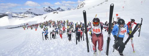 Taktik und Kondition entscheiden beim 150 Meter langen Zwischenaufstieg, wer die Nase vorne hat.