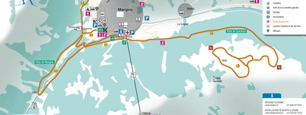 Loipenplan Langlaufgebiet Morgins