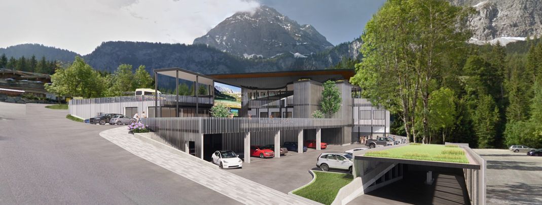 Die neue Talstation der Ehrwalder Alm wird hochmodern und noch komfortabler.