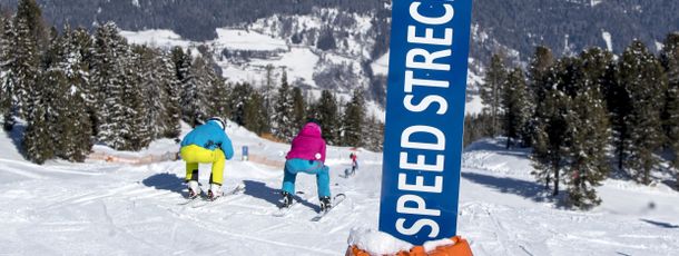 Auf der Speed Strecke wird deine Geschwindigkeit gemessen.