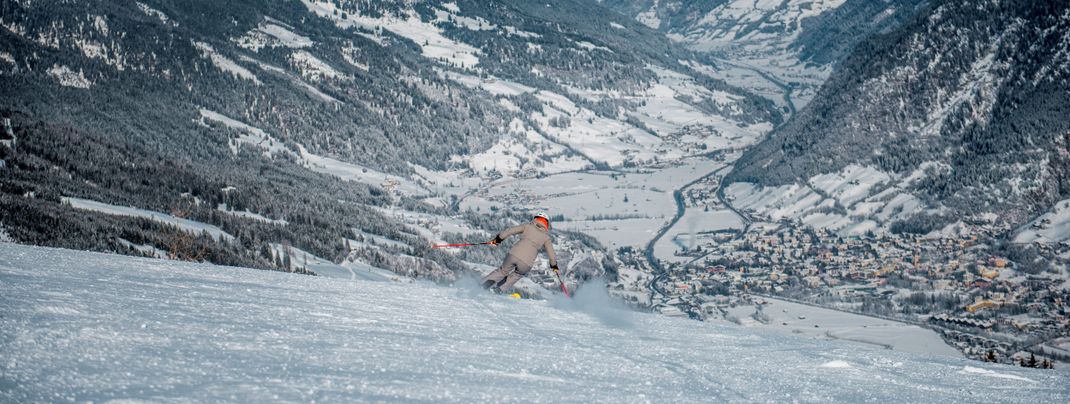 Fünf Gipfel, vier Skigebiete und unendlicher Skispaß - das ist dein Winterurlaub in Gastein.