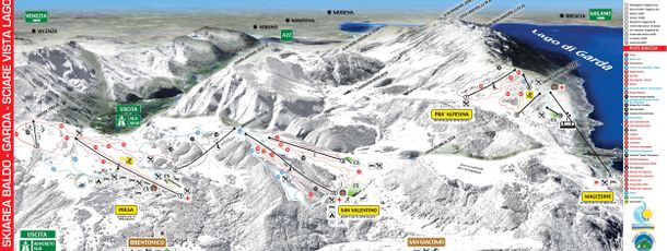 Pistenplan Brentonico Ski