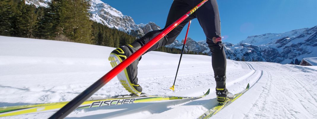 Wer möchte, kann den neuen Trendsport Nordic Cruising ausprobieren.