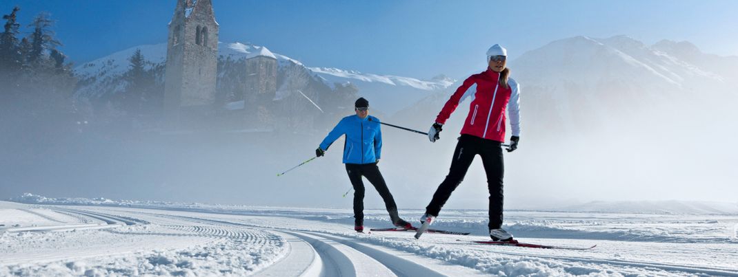 Die Grundtechnik des nordischen Skisports lässt sich leicht erlenen.