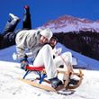 Under floodlights, you can not only ski but also go sledding in the Obereggen ski resort in the evenings.