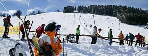 Blick auf die Piste in Holzhau