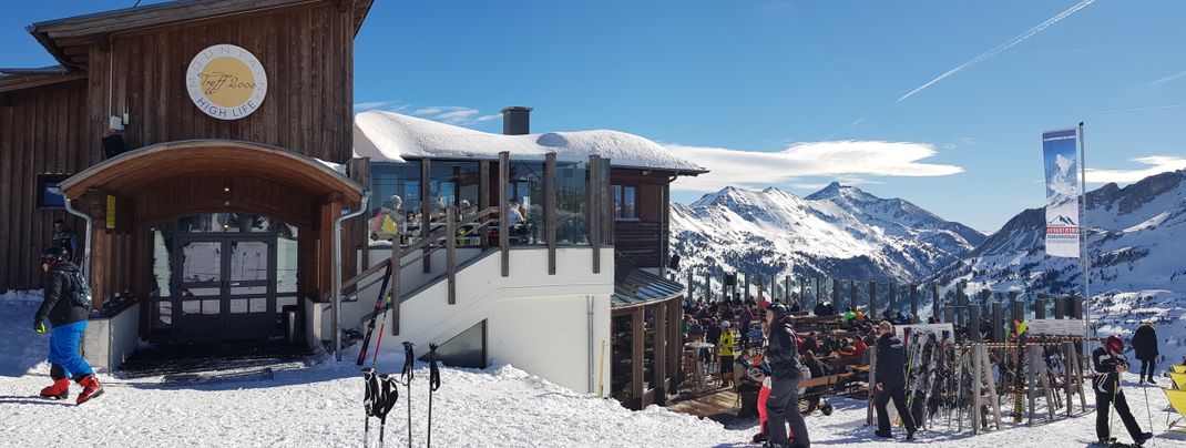 The Treff 2000 at the Grünwaldkopfbahn offers a great panoramic view.