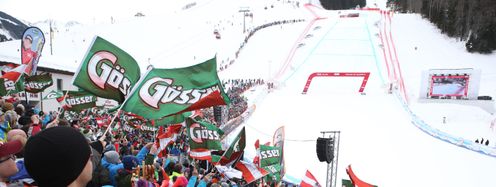 Tausende Zuschauer werden wieder im Ziel in Hinterglemm mitfiebern.