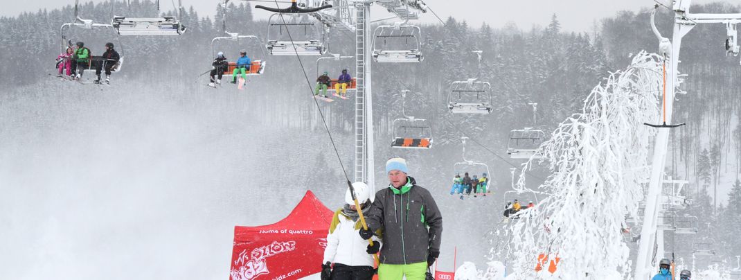 Auch in Neuastenberg herrschen dank Neuschnee wieder gute Bedingungen.