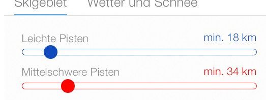 Im Konfigurator könnt ihr eure Präferenzen zum Skigebiet und den Wetterbedingungen festlegen