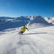 Skifahrer vor dem Spitzmeilen