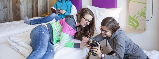 Auch Doppelzimmer mit Bettschublade verfügbar