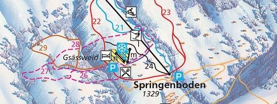 Information about the ski resort Springenboden