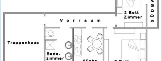 layout apartment no 2