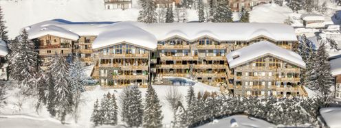 Das Hotel Sonnleiten liegt direkt an den Pisten des Kohlmais in Saalbach.