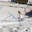 The 30 slalom gates offer a good practice opportunity for the sand skiing and boarding competitions.