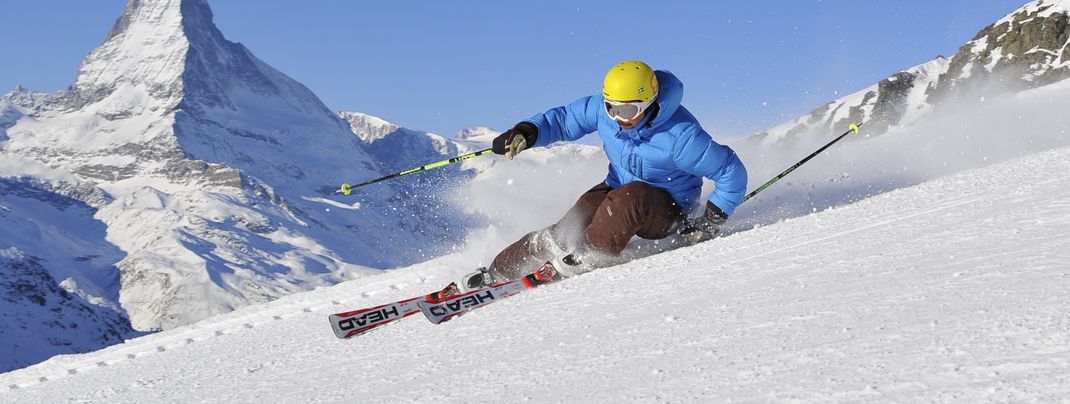 Skiing in the shadow of the majestic Matterhorn is just one of the most amazing things to do.