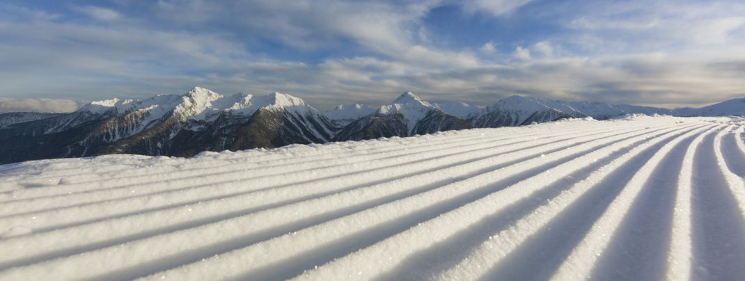Perfekte Pisten im Skigebiet Schwemmalm