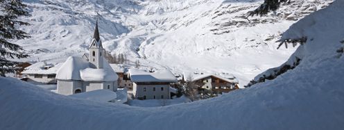 Idyllische Lage am Ende des Passeiertals: Pfelders, das urige Bergdorf auf 1600 Metern Höhe.
