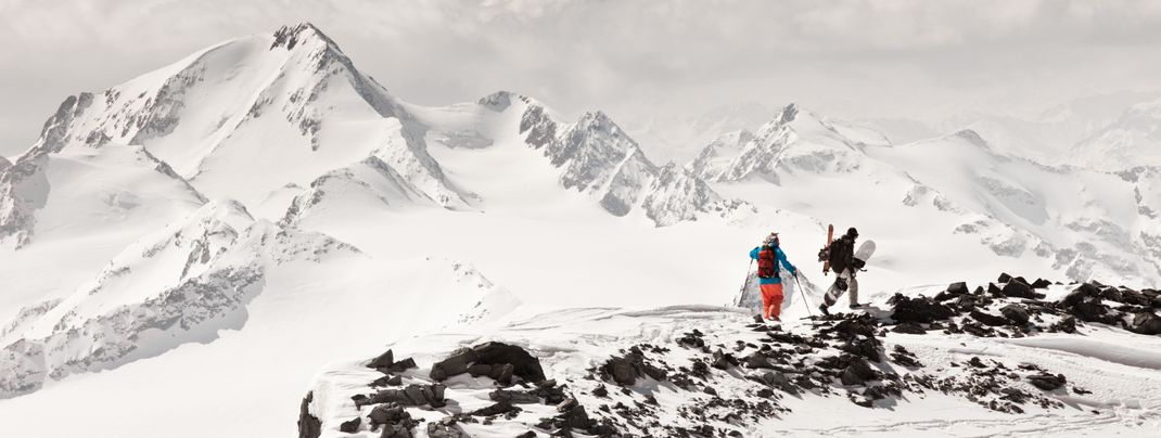 Am Pitztaler Gletscher genießen Tourengeher Aufstiege bis auf 3.774m Meter.