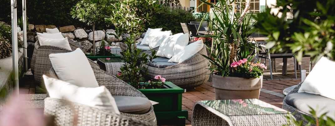 Terrasse im Hotel Sommerhof