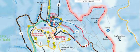 Detaillierte Infos zum Langlauf und den Loipen im Langlaufgebiet Langlaufzentrum Mauth-Finsterau