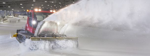 Mit modernster Technik werden täglich die Pisten präpariert.