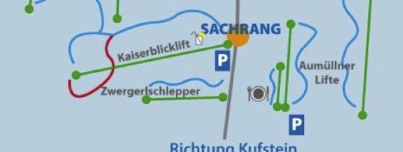 Insgesamt sieben Lifte befinden sich in Sachrang (Oberbayern).