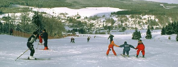Die Pisten in Altenfeld sind sehr flach und eignen sich somit ideal für Skianfänger