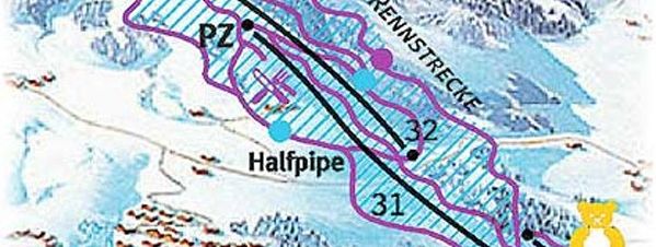 Pistenplan Hinterreit