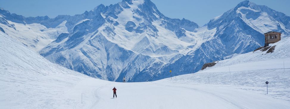 Alpe d'Huez in den französischen Alpen bietete gleich mehrere Abfahrten der Superlative, darunter auch die berühmte Sarenne.