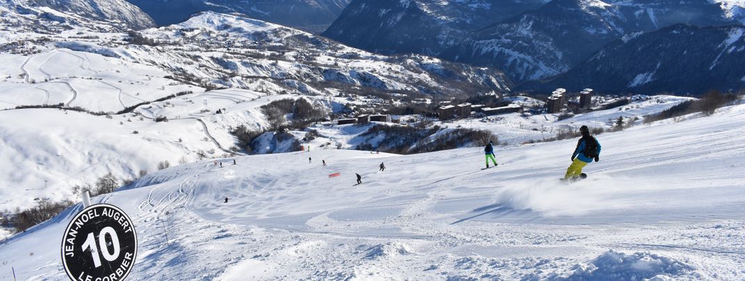Les Sybelles is one of the largest ski areas in France.