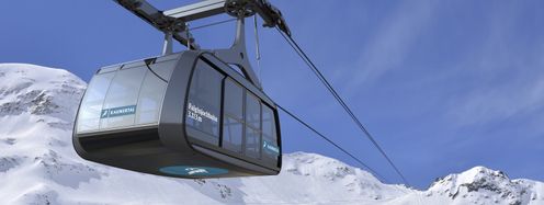 Die Falginjochbahn ist die erste Seilbahn ihrer Art in Österreich.
