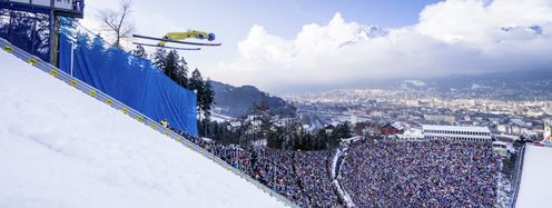 Die Bergisel-Schanze in Innsbruck ist Schauplatz der Nordischen Ski WM 2019