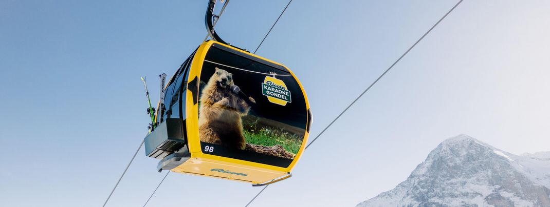 World's first karaoke gondolas in Grindelwald, Switzerland