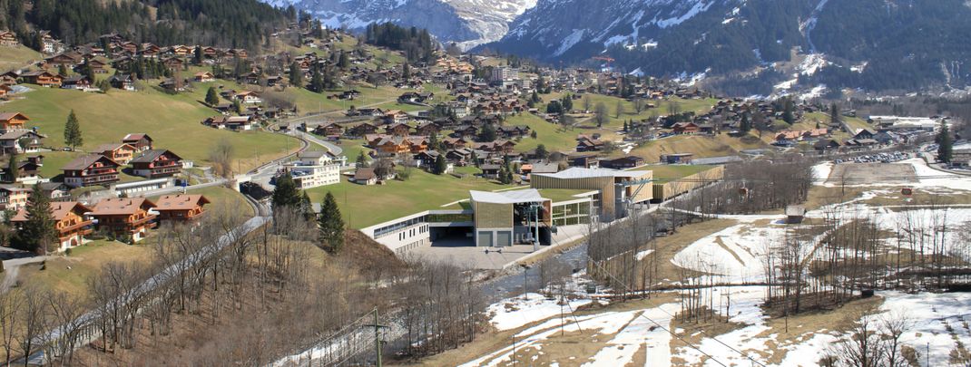 Skizze des neuen Terminals in Grindelwald Grund