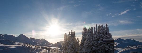 Idylle pur im Sunshine Village Ski & Snowboard Resort.
