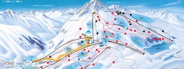 Pistenplan Galtür