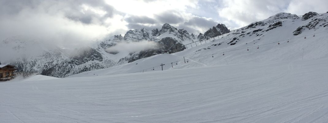 Gut präparierte Pisten ermöglichen Könnern die Pisten perfekt auszunutzen