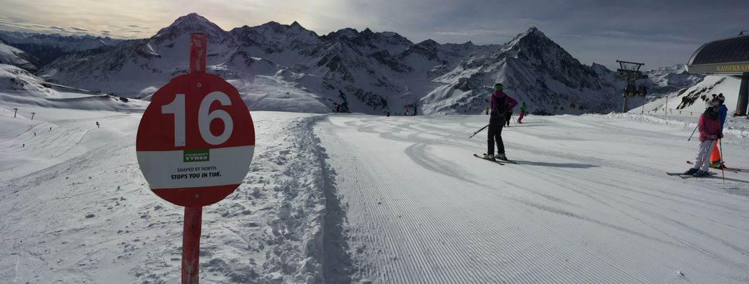 Perfekte Pistenpräparierung.