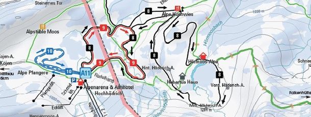 Information on Cross-Country Skiing at Alpenarena Hochhäderich