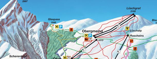 Pistenplan Tschappina Heinzenberg