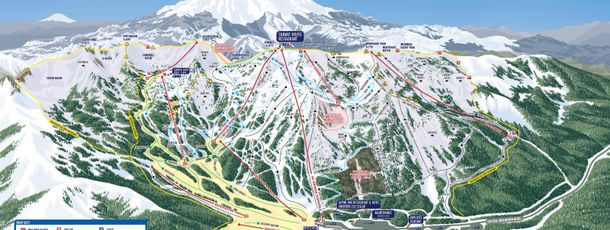 Pistenplan Crystal Mountain Resort