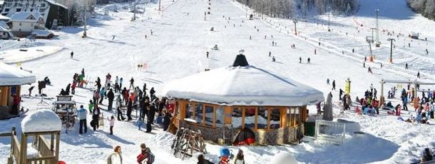 Im Tal können sich hungrige Skifahrer stärken