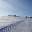 Es gibt mehrere Loipen im Wintersportgebiet.